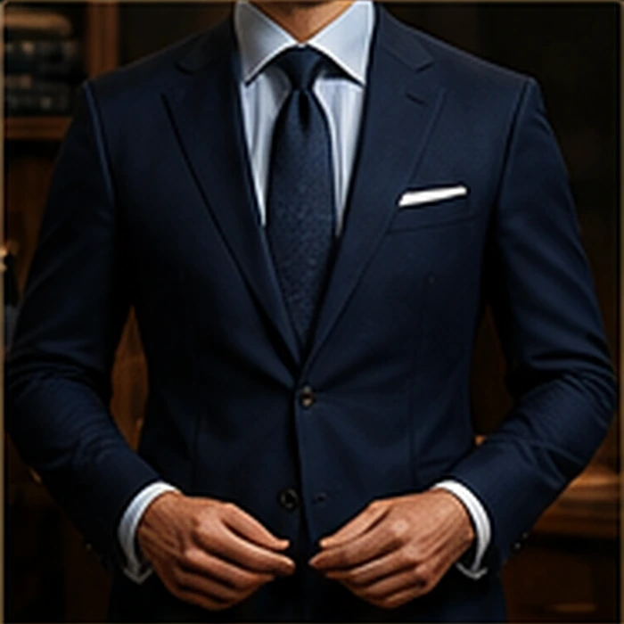 Navy business suit