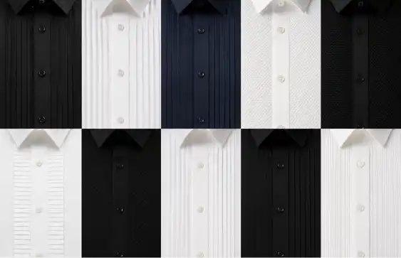 Striped shirt placket options